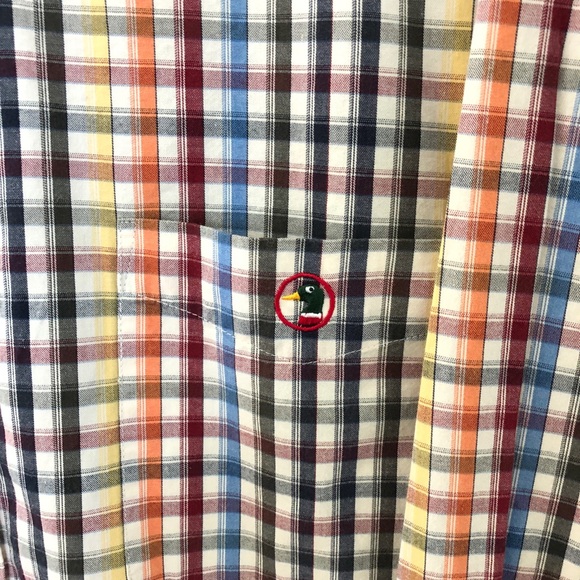 Vintage Duck Head Checkered Button Down Shirt Size Xlarge - Picture 2 of 7